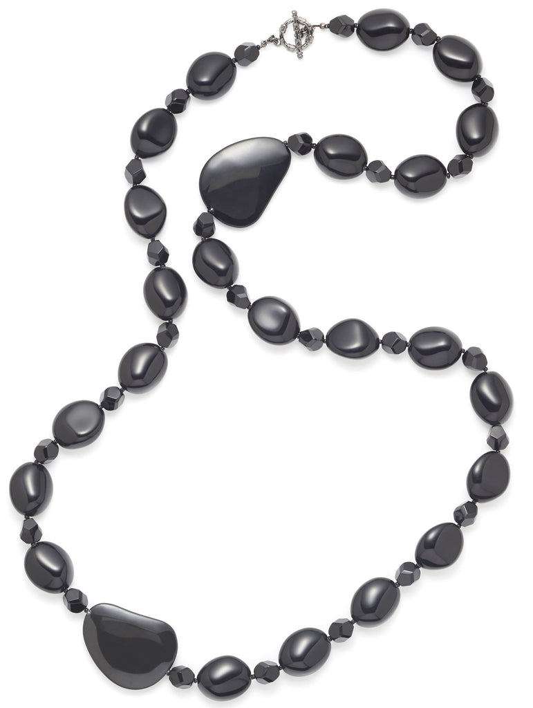 Jetstone Pebble Necklace